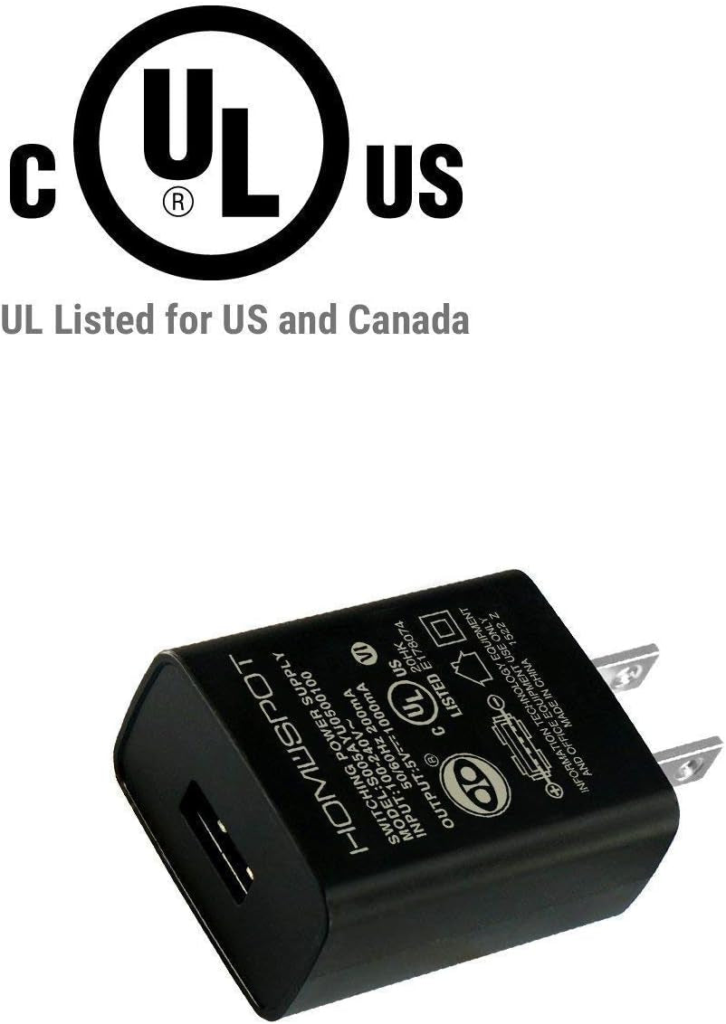 UL Listed 5V 1A USB Wall Charger, Single-Port USB-A Power Adapter
